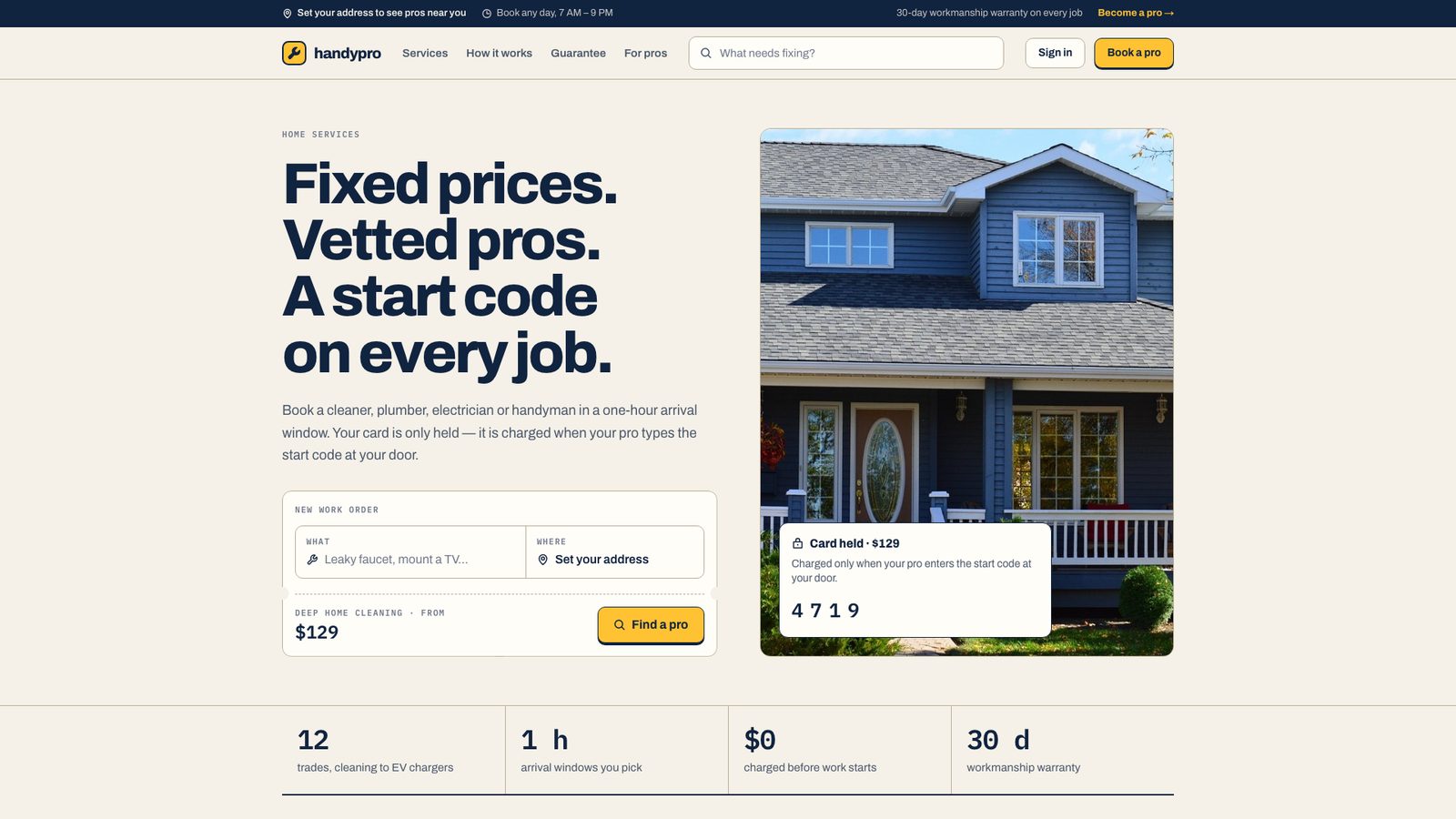Home page