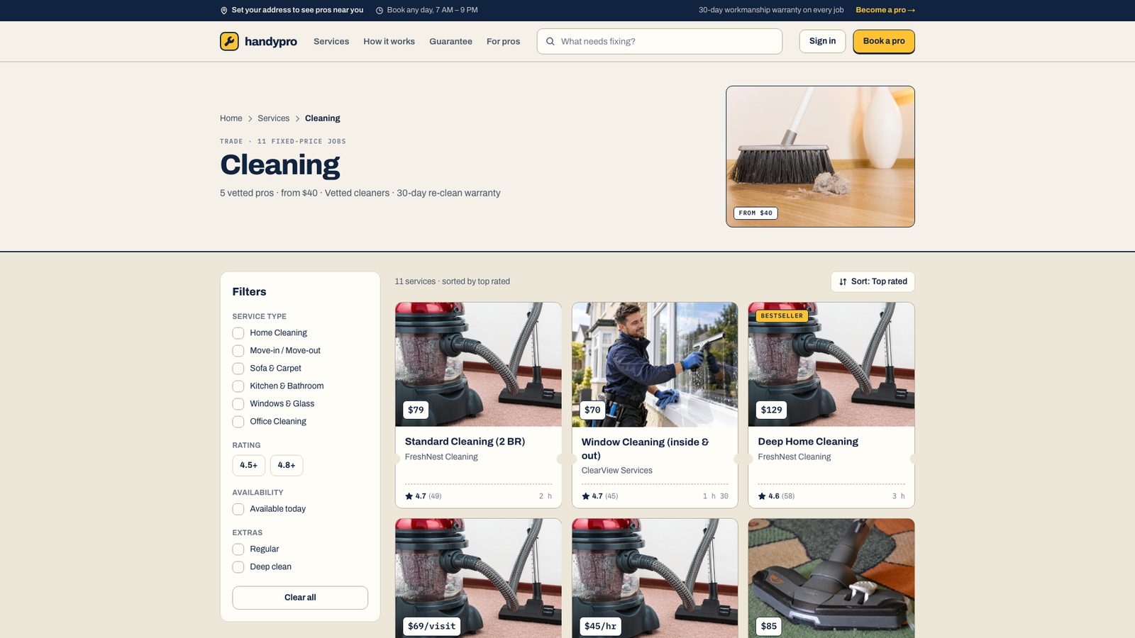 Trade page page